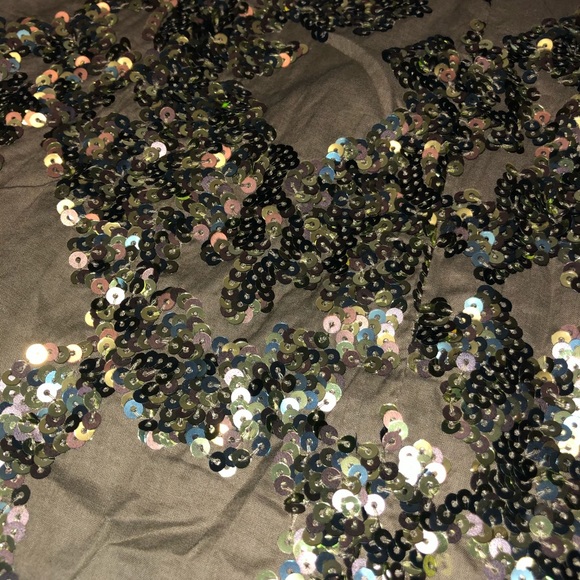 Beautiful J. Crew Olive Green Sequin Dress - Picture 8 of 8